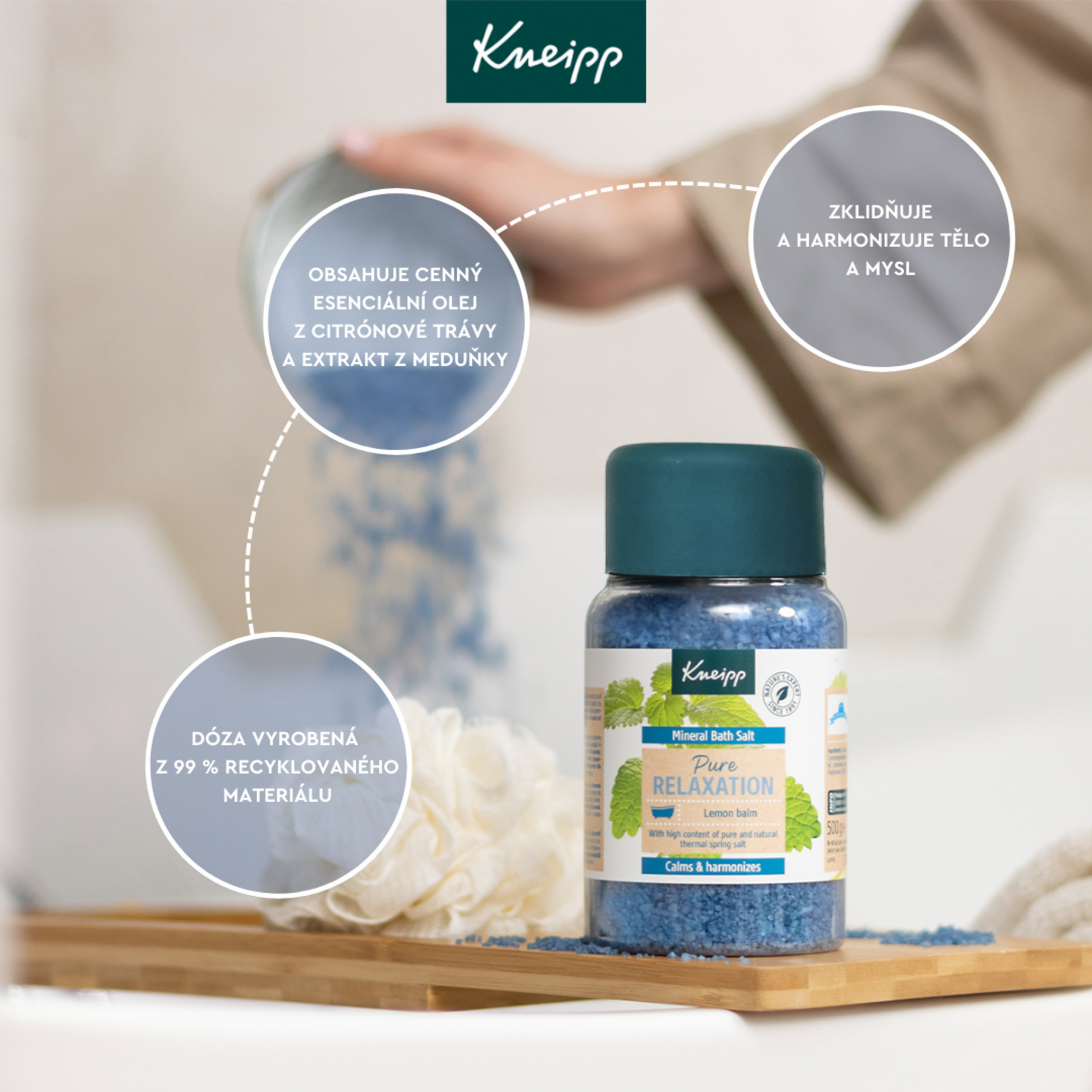 Kneipp Tökéletes pihenés fürdősó, 500 g