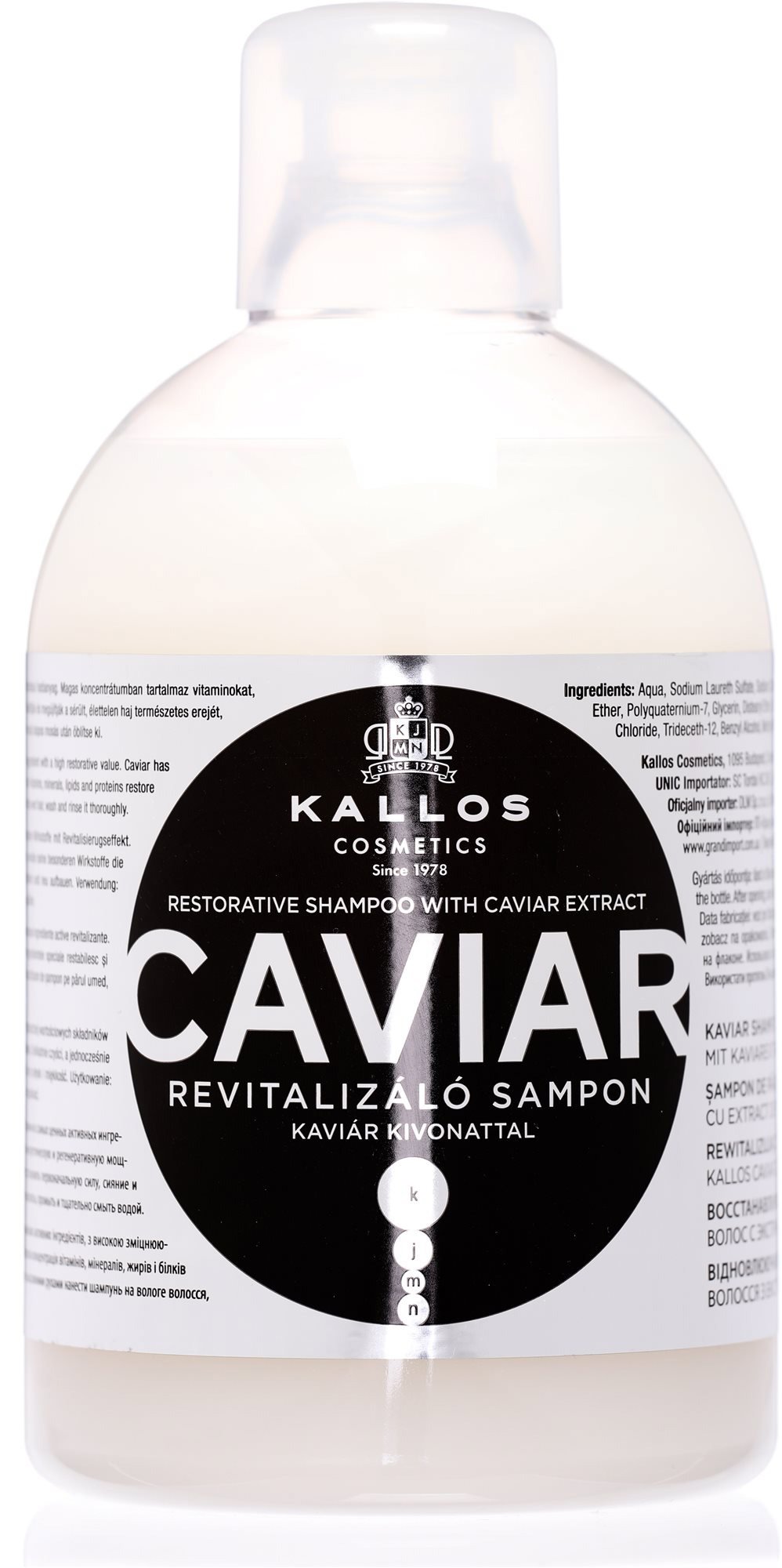 KALLOS KJMN Kaviár helyreállító sampon 1000 ml