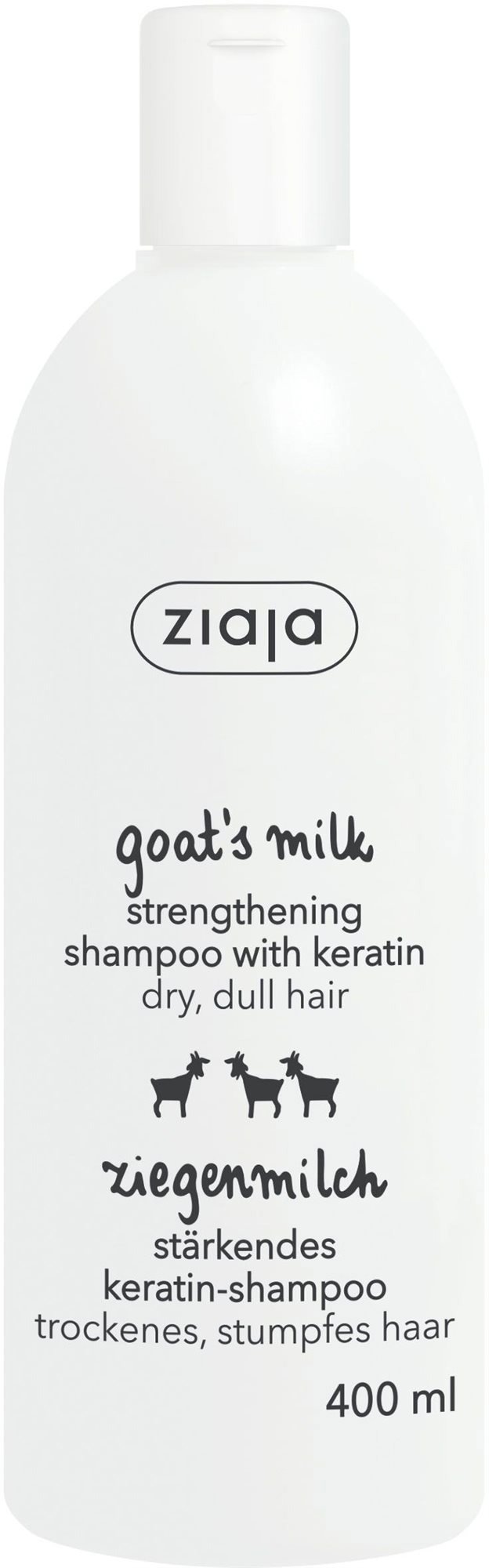 ZIAJA kecsketejes sampon keratinnal 400 ml