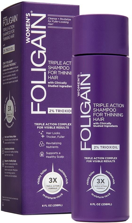 FOLIGAIN Triple Action sampon hajhullás ellen 2% trioxidillel nők számára