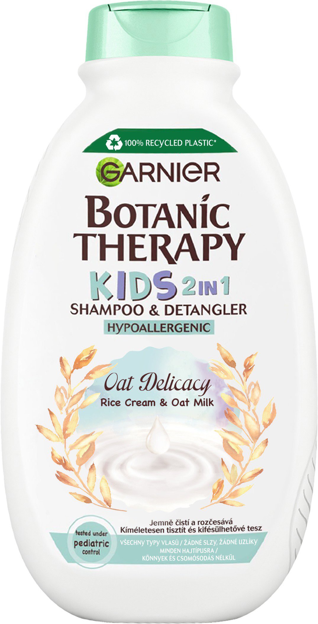 GARNIER Botanic Therapy Disney Kids 2az1-ben sampon és balzsam Jégvarázs, Oat Delicacy, 400 ml gyermeksampon