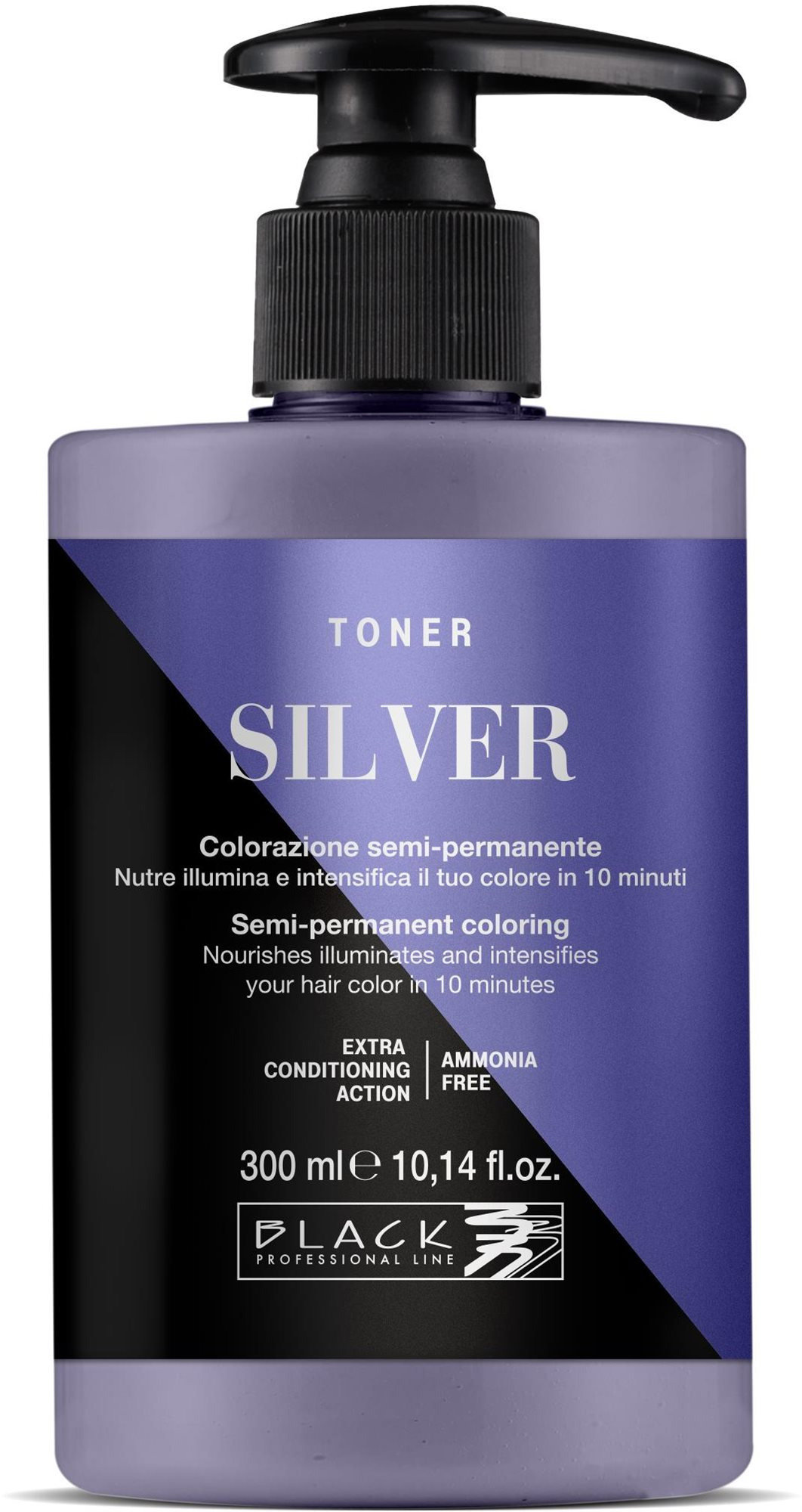 BLACK PROFESSIONAL Színező hajbalzsam Silver 300 ml