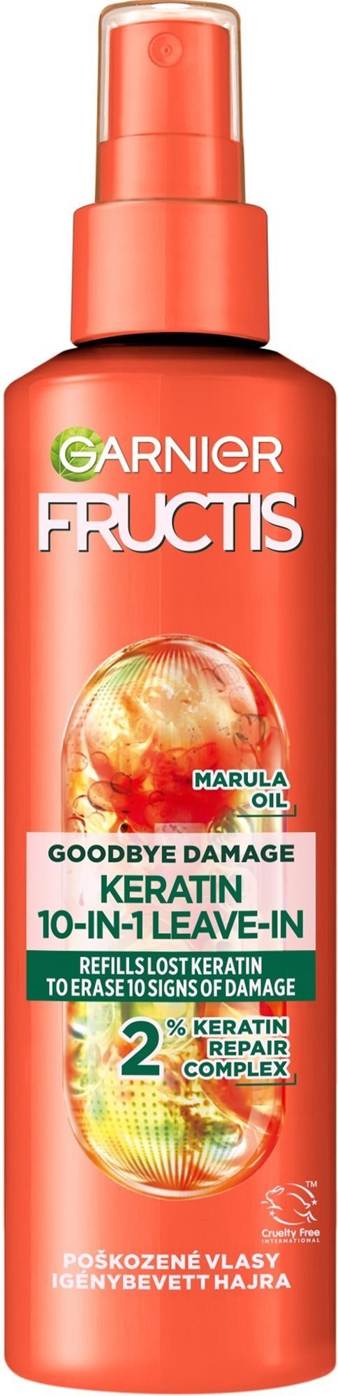 GARNIER Fructis Goodbye Damage 10in1 hajbalzsam öblítetlen spray keratinnal 150 ml