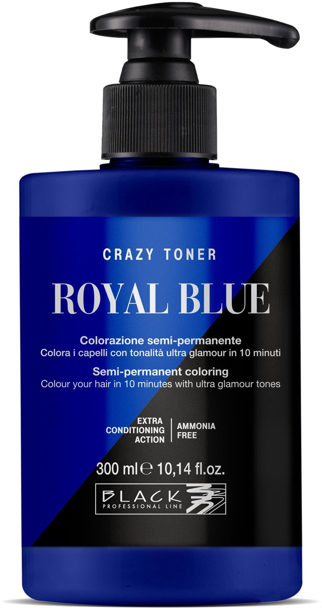 BLACK PROFESSIONAL Színes toner hajra Royal Blue 300 ml