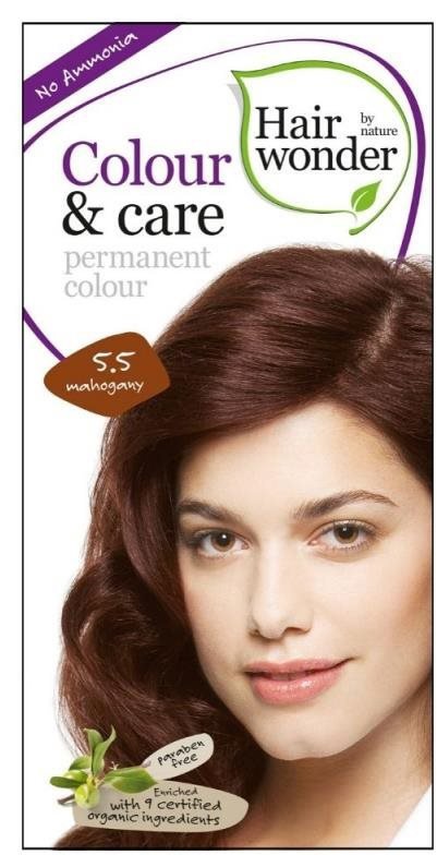 HAIRWONDER természetes hajfesték Hosszan tartó mahagóni 5.5 100 ml