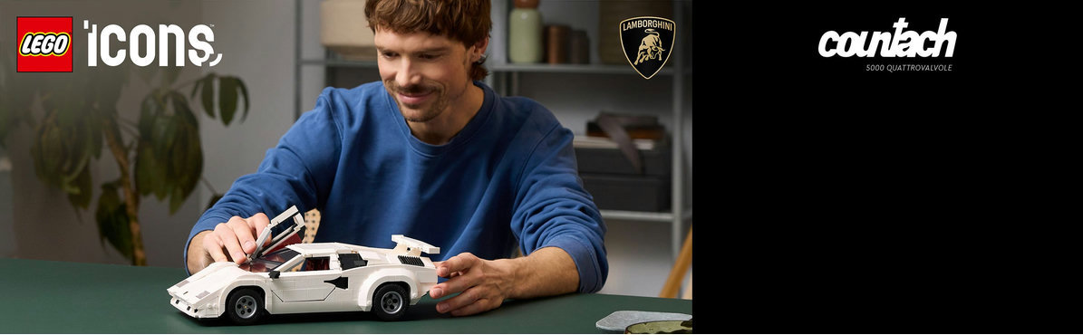 LEGO® Ikonok 10337 Lamborghini Countach 5000 Quattrovalvole Lamborghini Countach 5000 Quattrovalvole