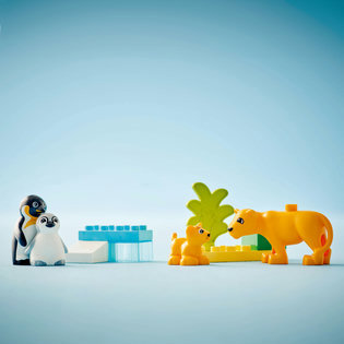 LEGO® DUPLO® Állatcsaládok a vadvilágban: Pingvinek és oroszlánok 10442
