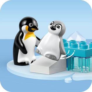 LEGO® DUPLO® Állatcsaládok a vadvilágban: Pingvinek és oroszlánok 10442