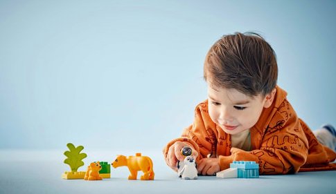 LEGO® DUPLO® Állatcsaládok a vadvilágban: Pingvinek és oroszlánok 10442