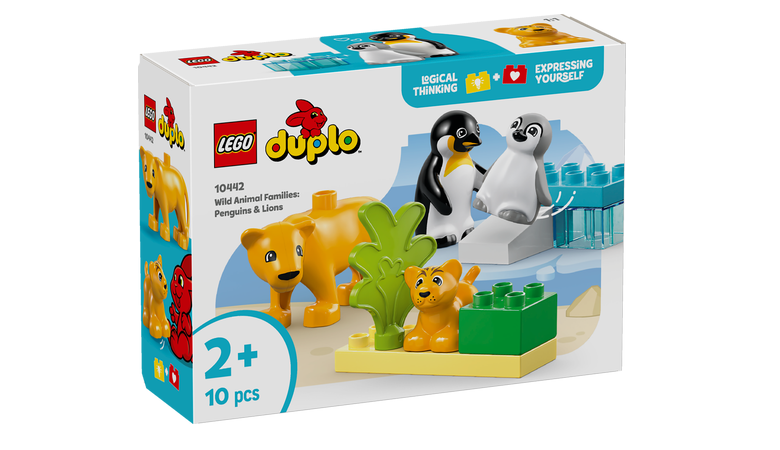 LEGO® DUPLO® Állatcsaládok a vadvilágban: Pingvinek és oroszlánok 10442