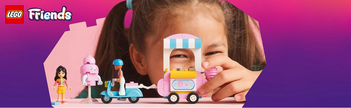 LEGO® Friends Vattacukorárus pult és robogó 42643