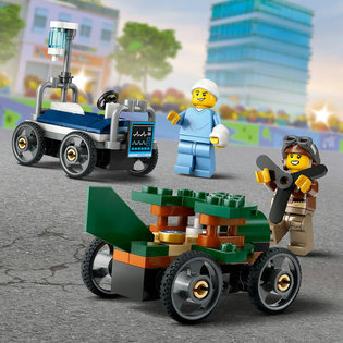 LEGO® City Repülő vs. kórházi ágy, versenyautós csomag 60459