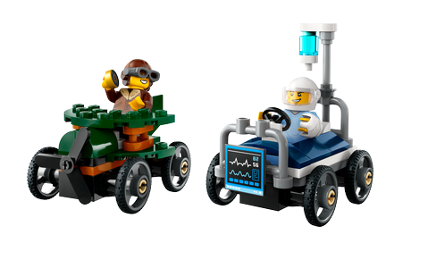 LEGO® City Repülő vs. kórházi ágy, versenyautós csomag 60459