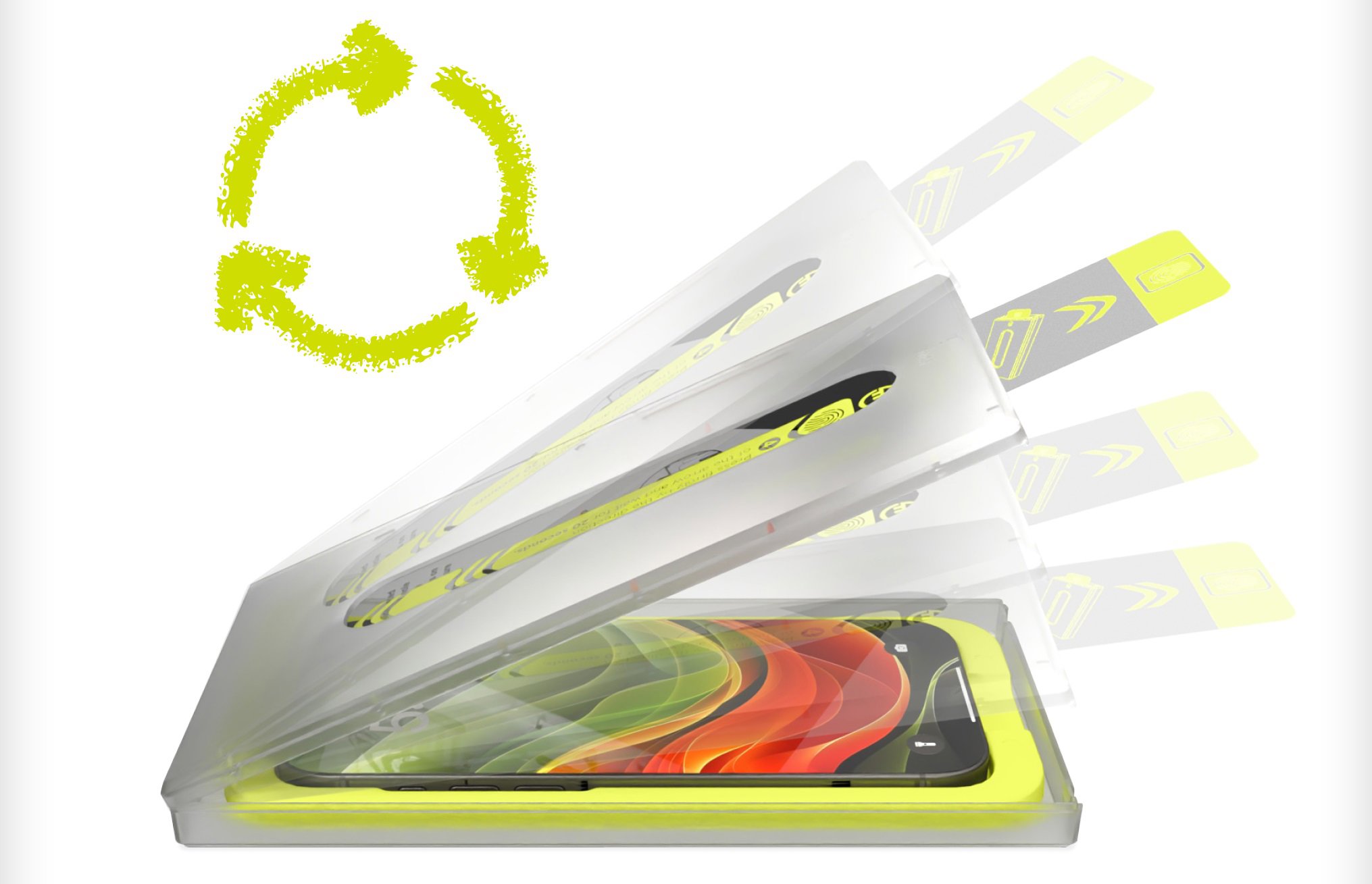 Mobile Origin Screen Guard Case Friendly With Easy Applicator üvegfólia