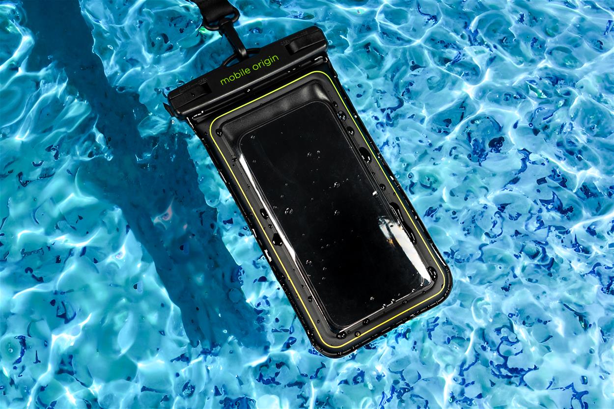 Mobile Origin Waterproof Floating Case 6.5" Black/Orange vízálló tok