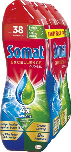 SOMAT Excellence Anti-Grease mosogatógép gél 114 adag