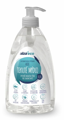 AlzaEco Aloe antibakteriális folyékony szappan 500 ml