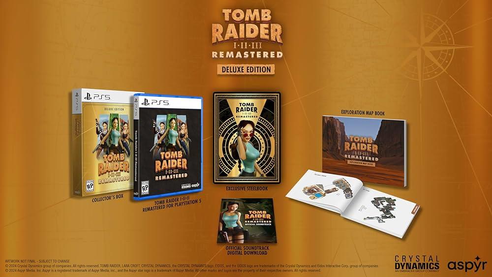 Tomb Raider I-III Remastered Lara Croft főszereplésével: Deluxe Edition Nintendo Switch