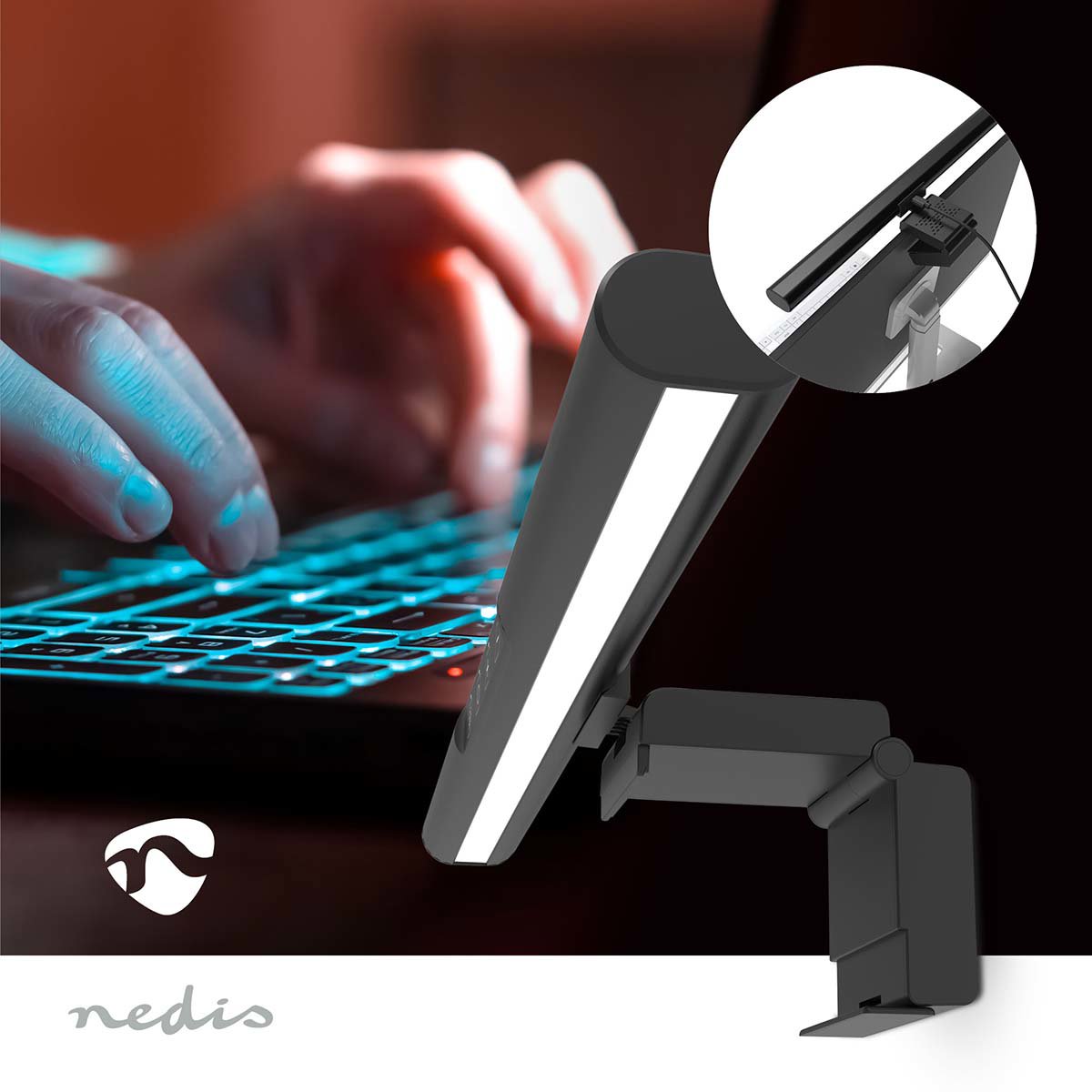Nedis NBML110BK monitor lámpa