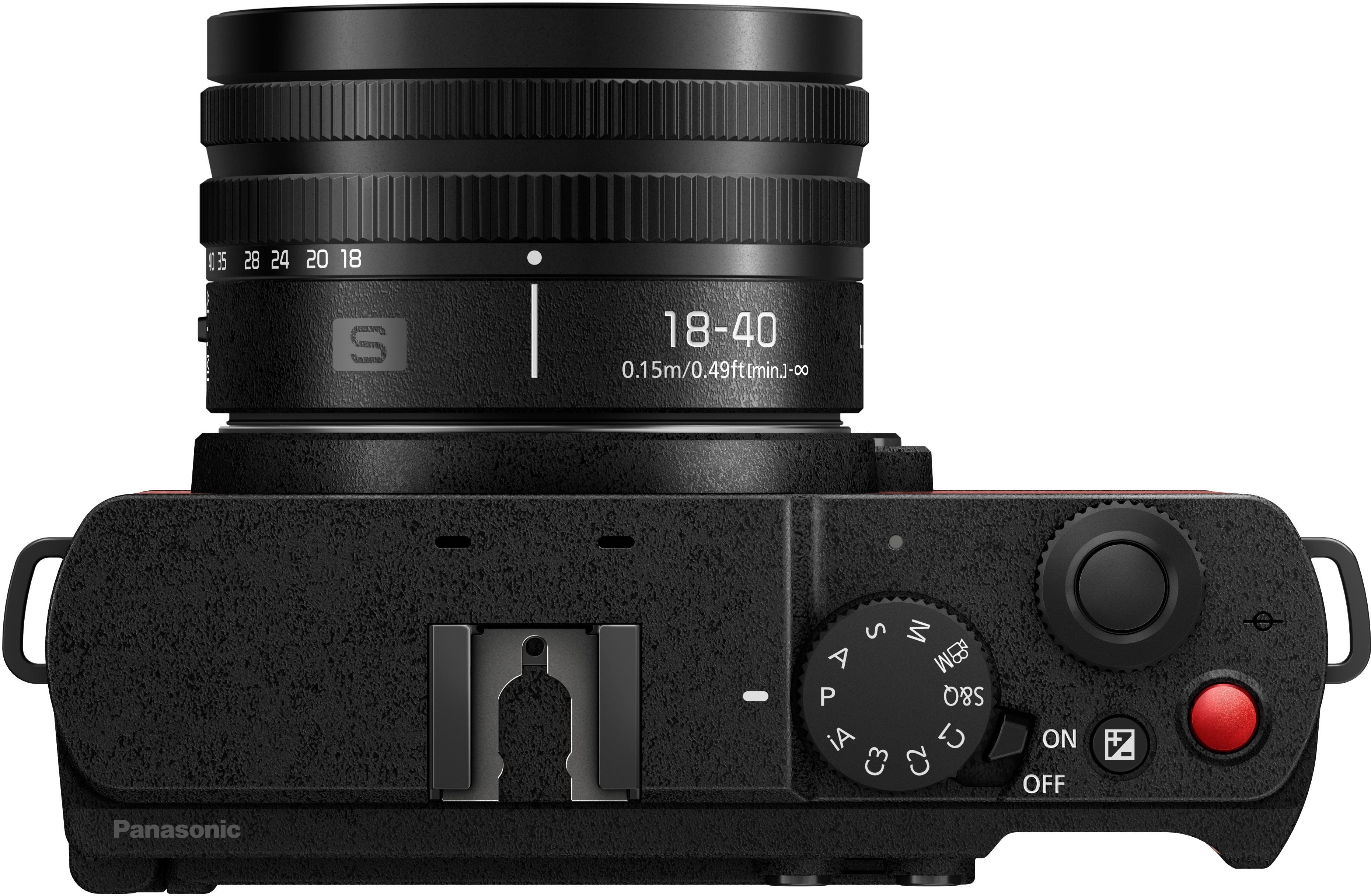 Digitális fényképezőgép Panasonic Lumix DC-S9 + Lumix S 18-40 mm f/4.5-6.3 red