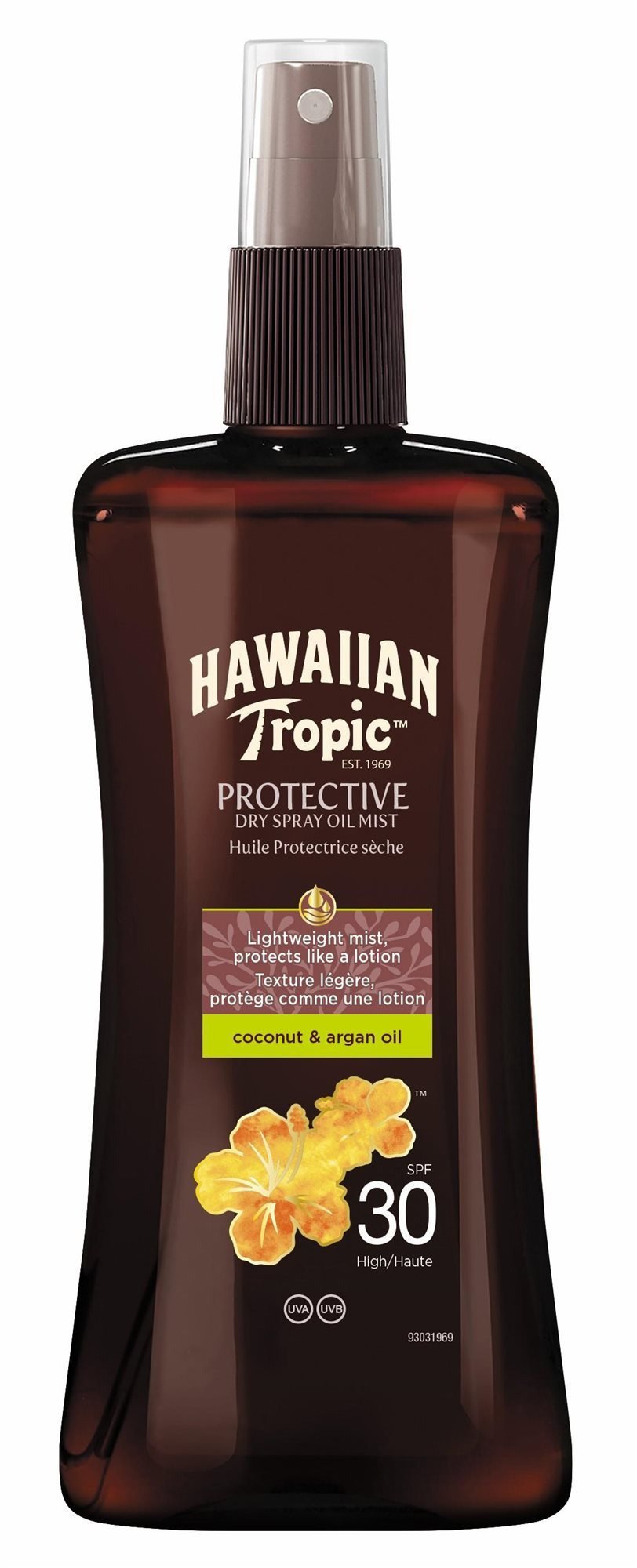 HAWAIIAN TROPIC Védő száraz spray olaj SPF30 200 ml