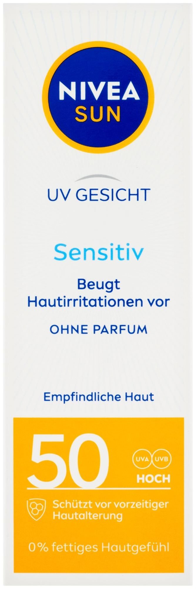 NIVEA Sun Sensitive SPF50 napozó arckrém 50 ml
