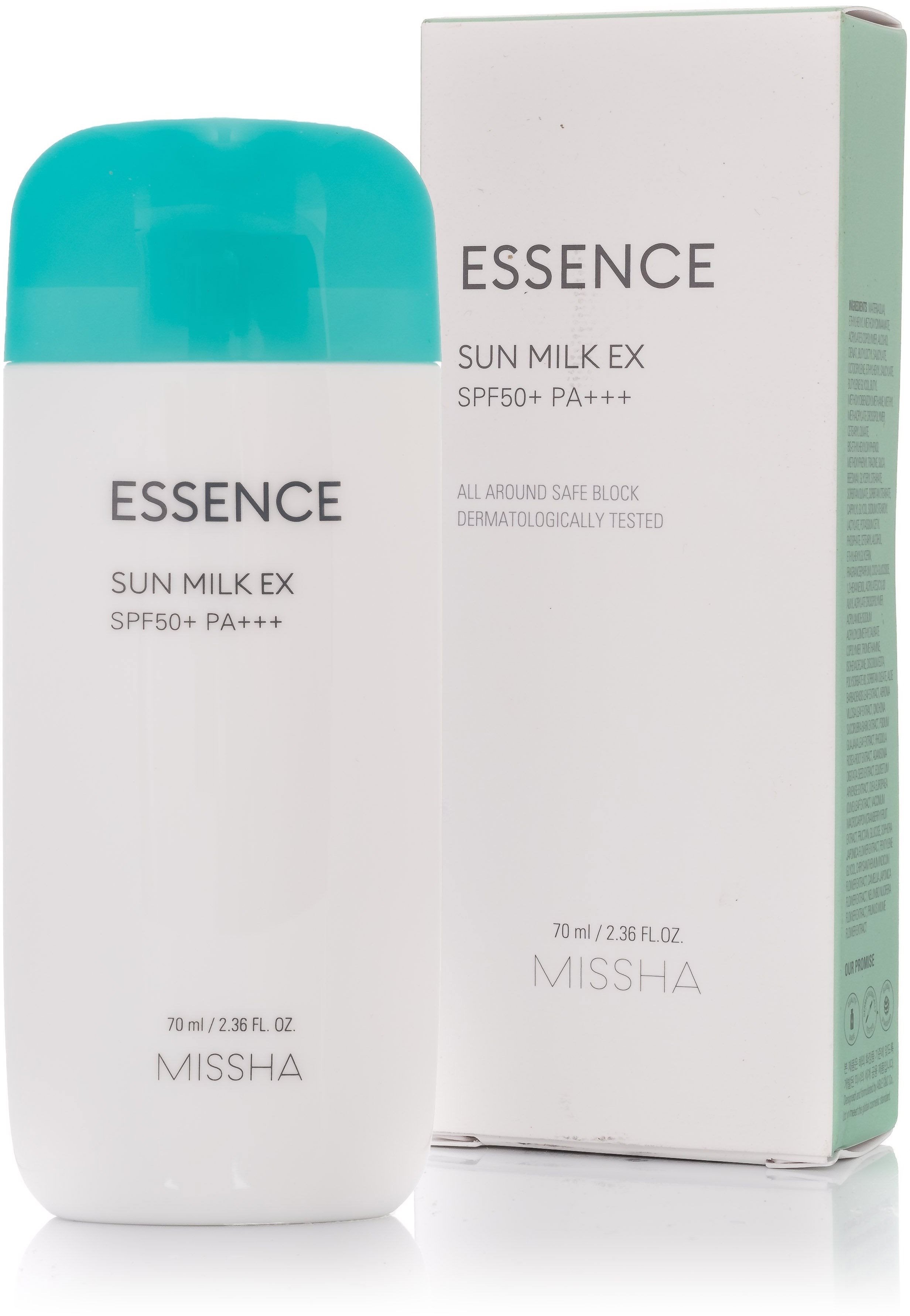 MISSHA All Around Safe Block Essence Sun Milk SPF50+ 70 ml napvédő tej