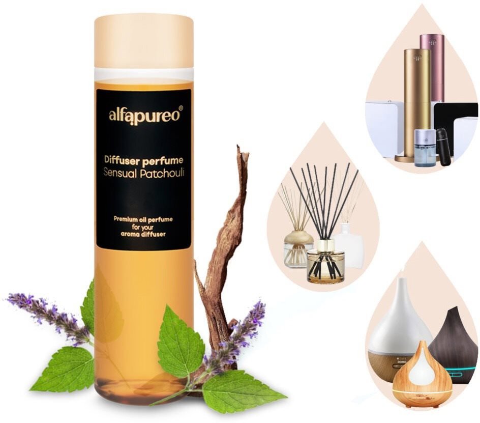 AlfaPureo olaj diffúzor utántöltő Sensual Patchouli, 200 ml