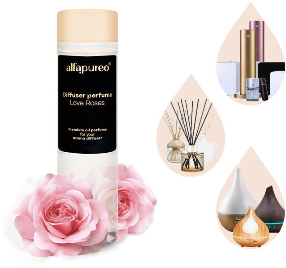 AlfaPureo olaj diffúzor utántöltő Love Roses, 200 ml