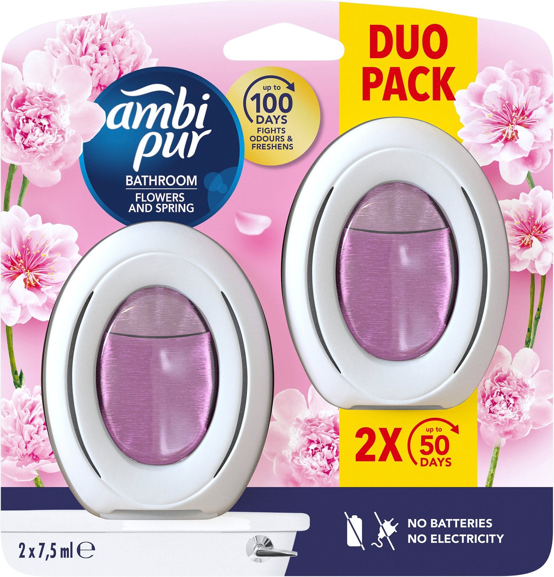 AMBI PUR Fürdőszoba Virágok és tavasz 2×7,5 ml