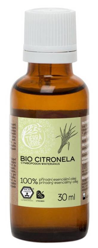 TIERRA VERDE BIO Citronella illóolaj 30 ml
