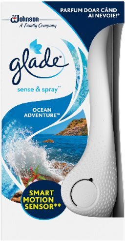 GLADE Sense&Spray Ocean Advanture borotva + utántöltő 18 ml