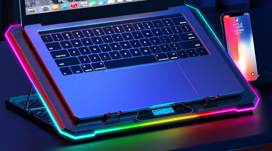 EVOLVEO Ania 9 RGB laptop hűtőállvány