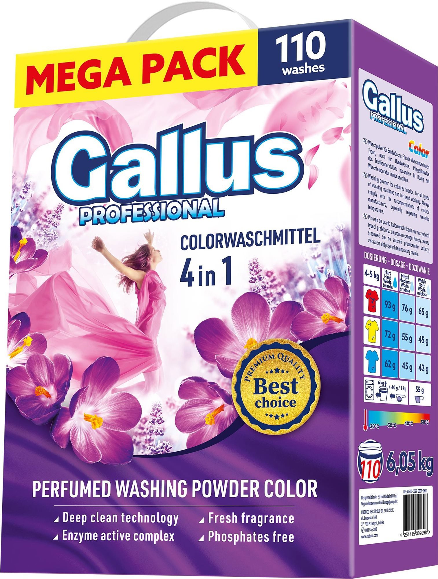 GALLUS PROFESIONAL Color 6,05 kg (110 mosás)