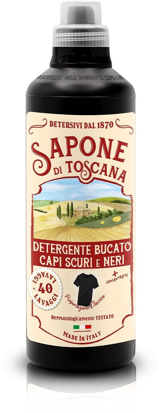 SAPONE DI TOSCANA CAPI SCURI e NERI koncentrált mosógél 1 l (40 mosás)