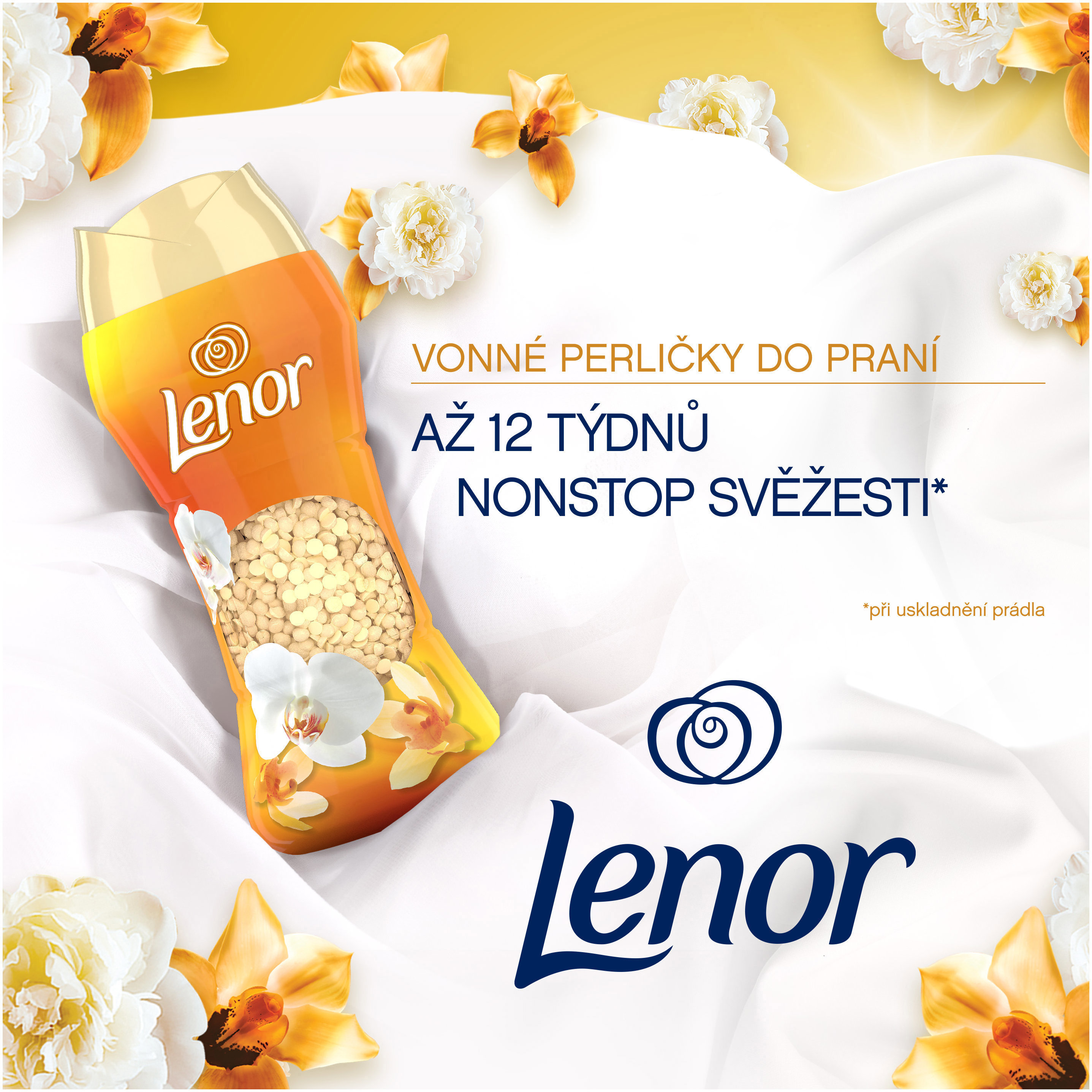 LENOR Gold Orchidea és Vanillia illatgyöngy