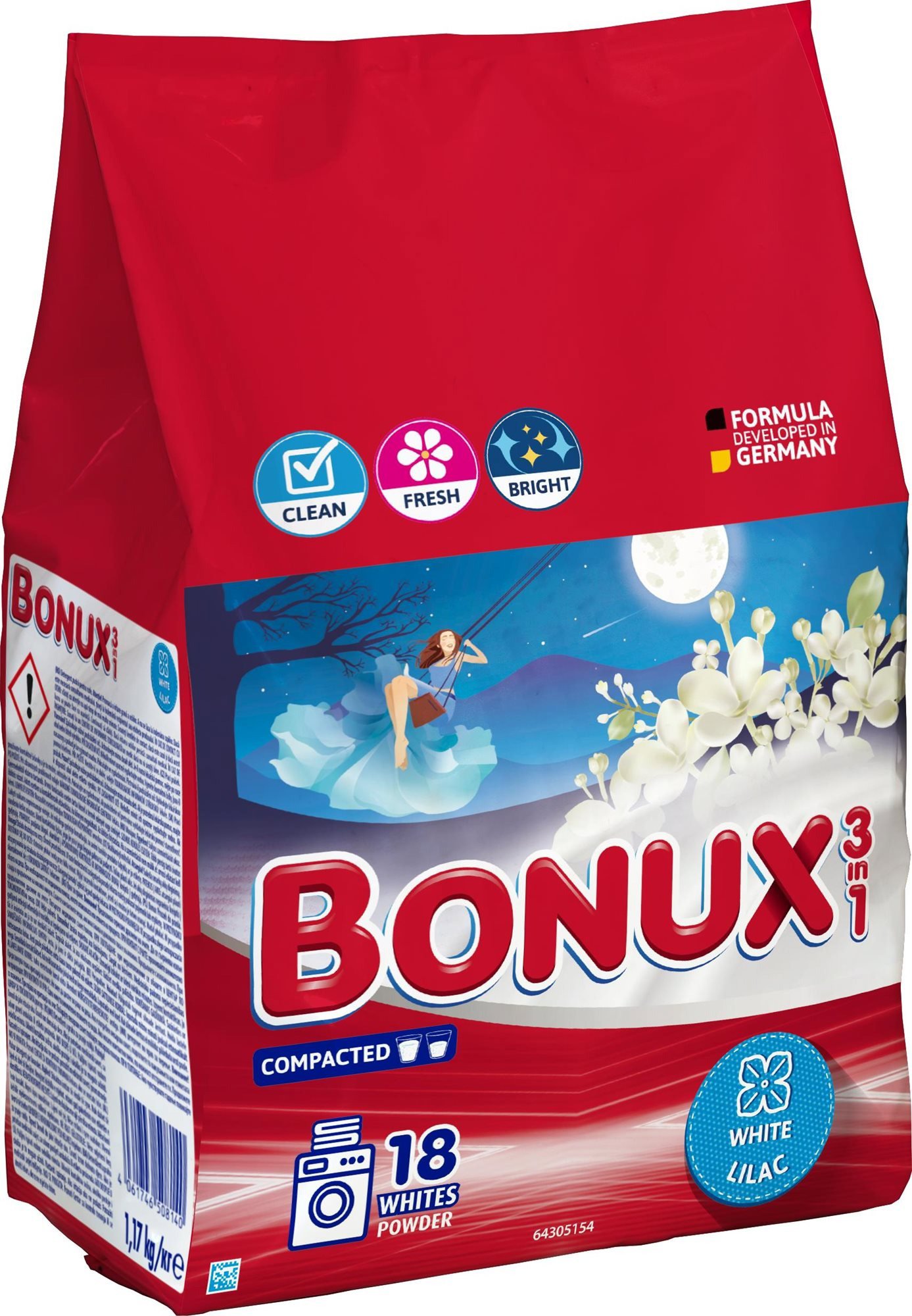 BONUX White Lilac mosópor 1,17 kg (18 mosás)