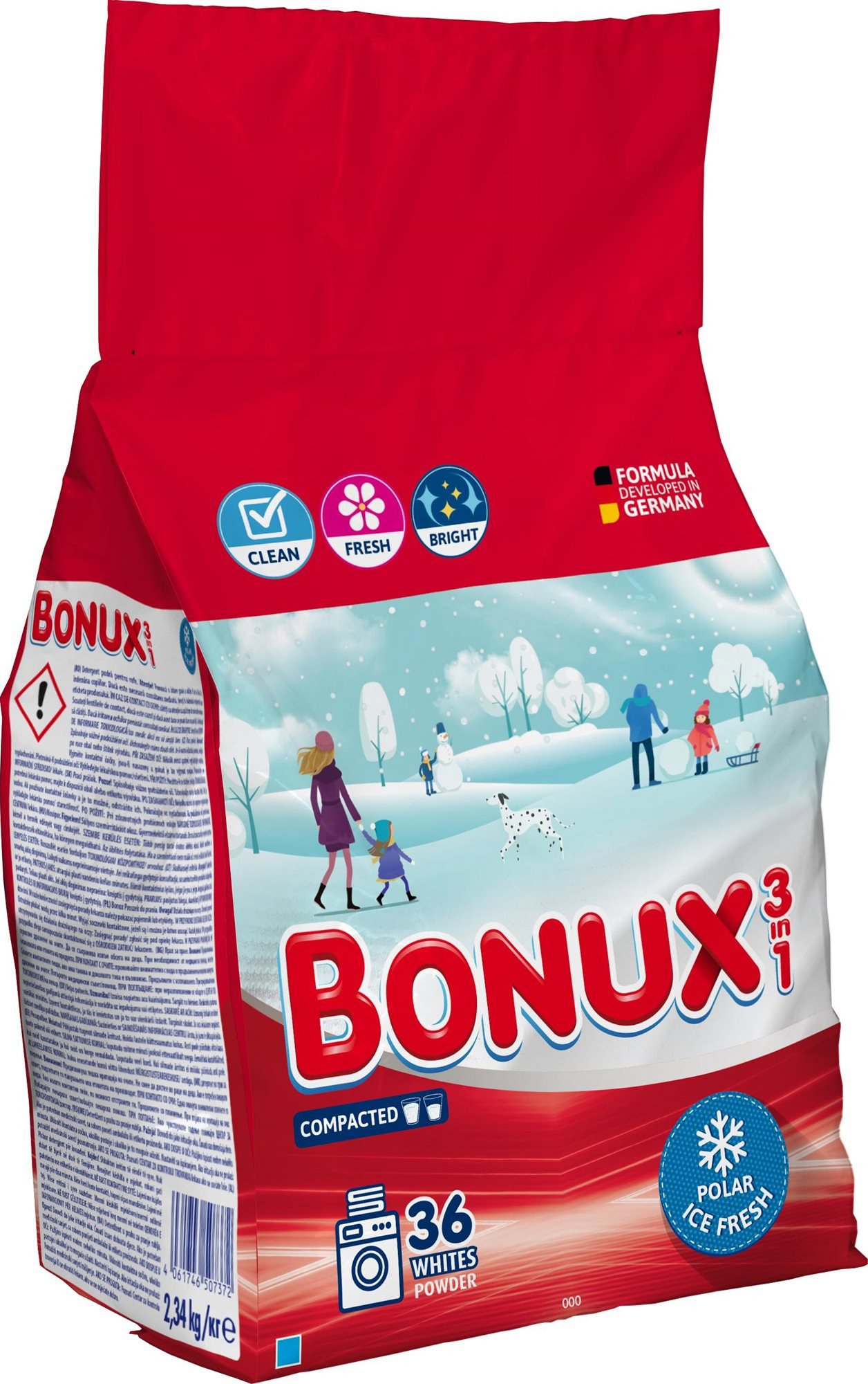 BONUX Polar Ice Fresh mosópor 2,34 kg (36 mosás)