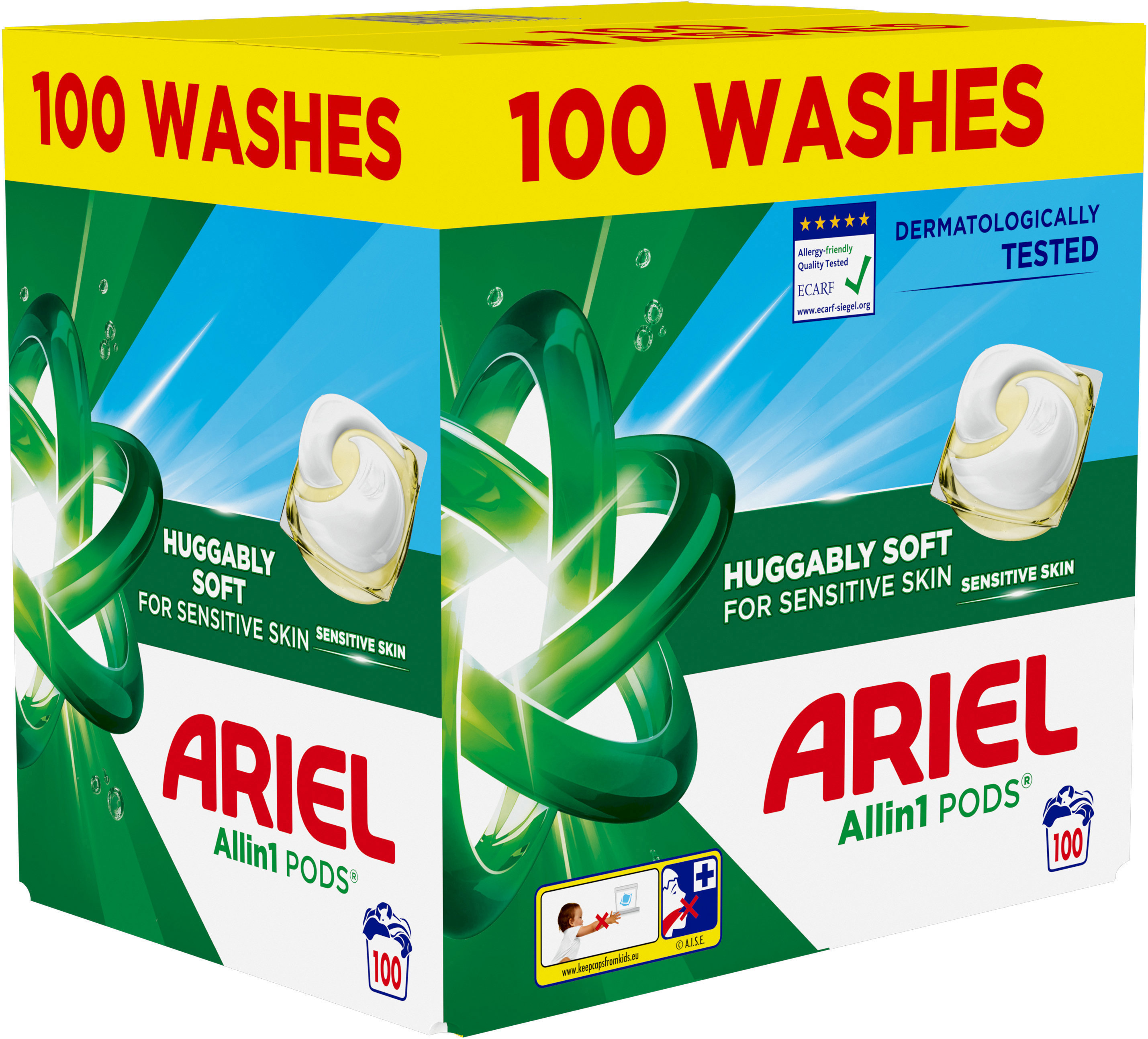 ARIEL Sensitive All in 1 mosókapszula 100 db