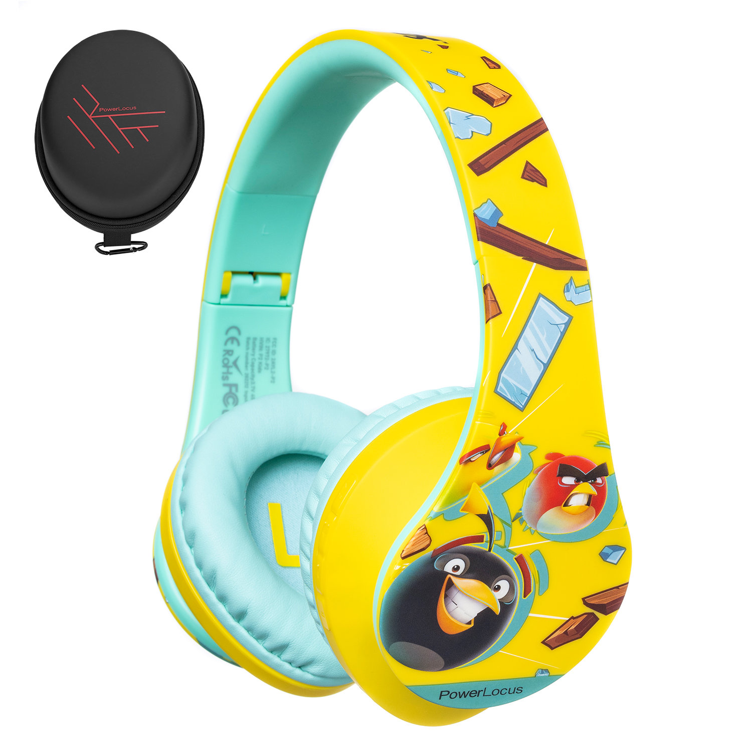 PowerLocus P2 Kids Angry Birds Yellow vezeték nélküli fejhallgató