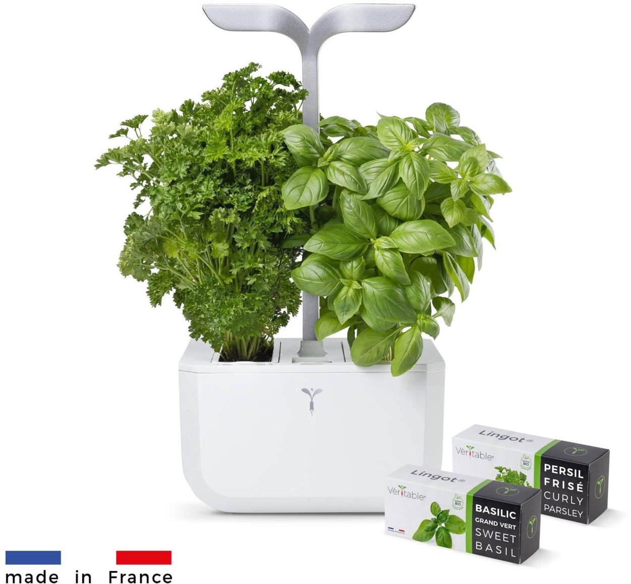 Smart Planter Exky okoskert automata fényvezérléssel, fehér + 2 fűszernövény utántöltővel