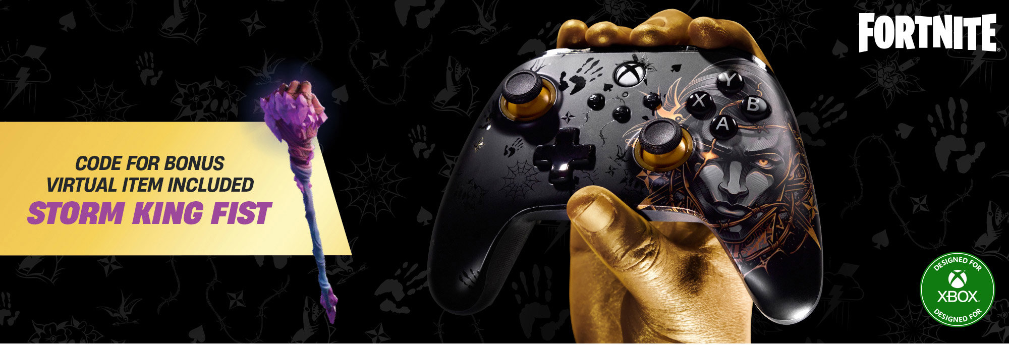 PowerA Advantage Wired Controller - Fortnite Midas - Xbox Series X|S kontroller