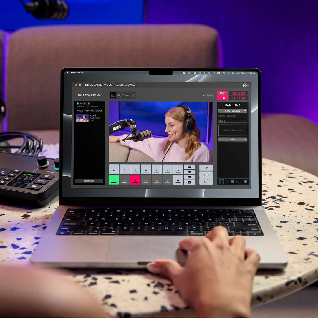 RODECaster Videokeverő konzol