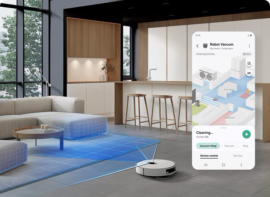 Samsung BESPOKE Jet Bot Combo AI robotporszívó