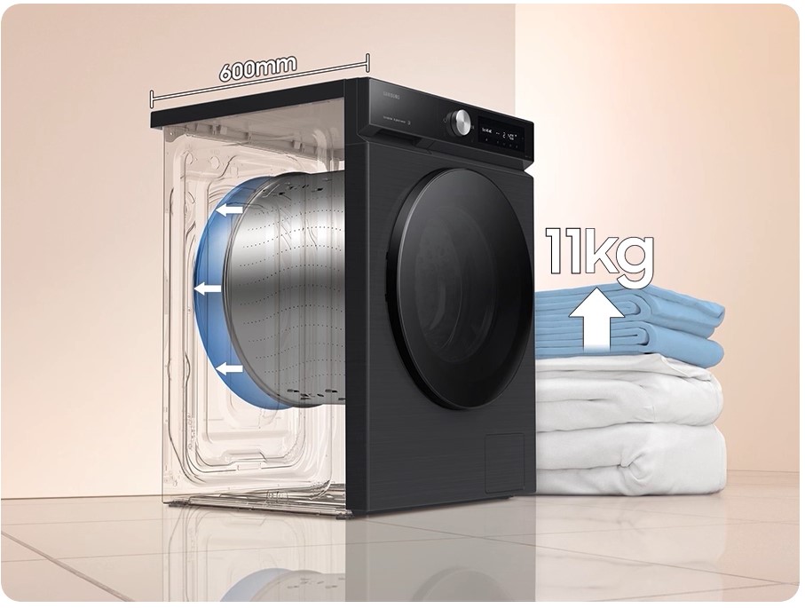 Gőzölős mosógép SAMSUNG BESPOKE AI WW11DB7B34GWU4