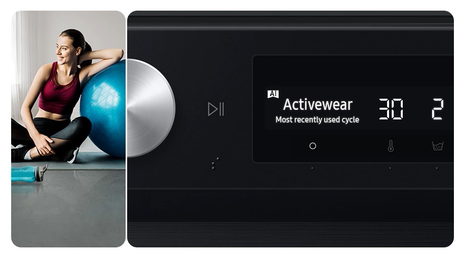 SAMSUNG BESPOKE AI WW11DB7B34GWU4 gőzmosógép