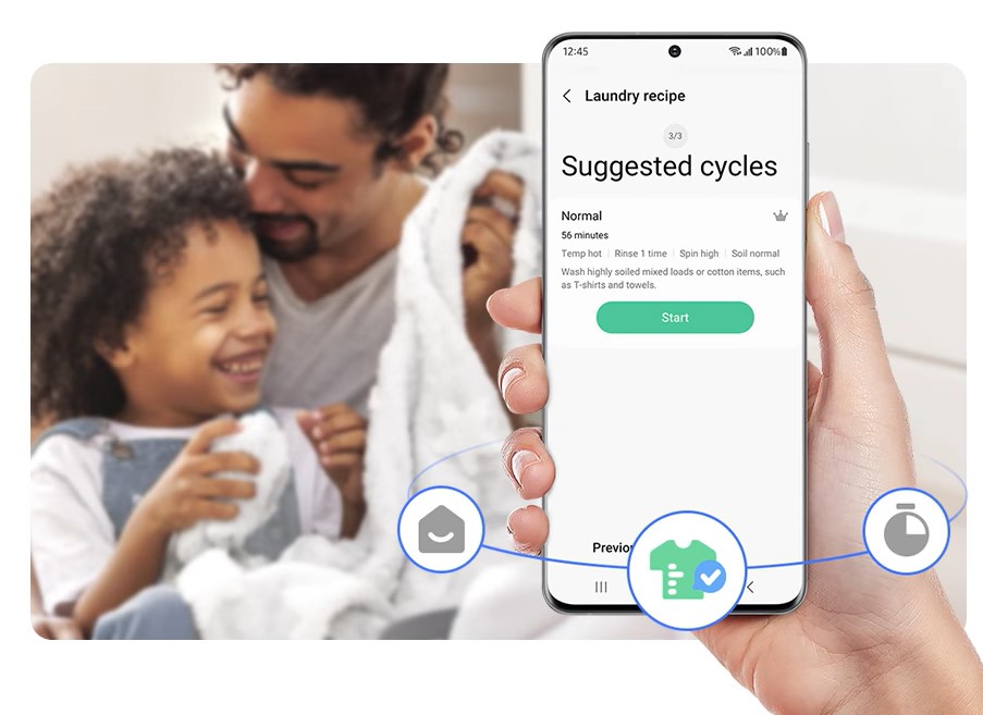 SAMSUNG BESPOKE AI WW11DB7B34GWU4 gőzmosógép