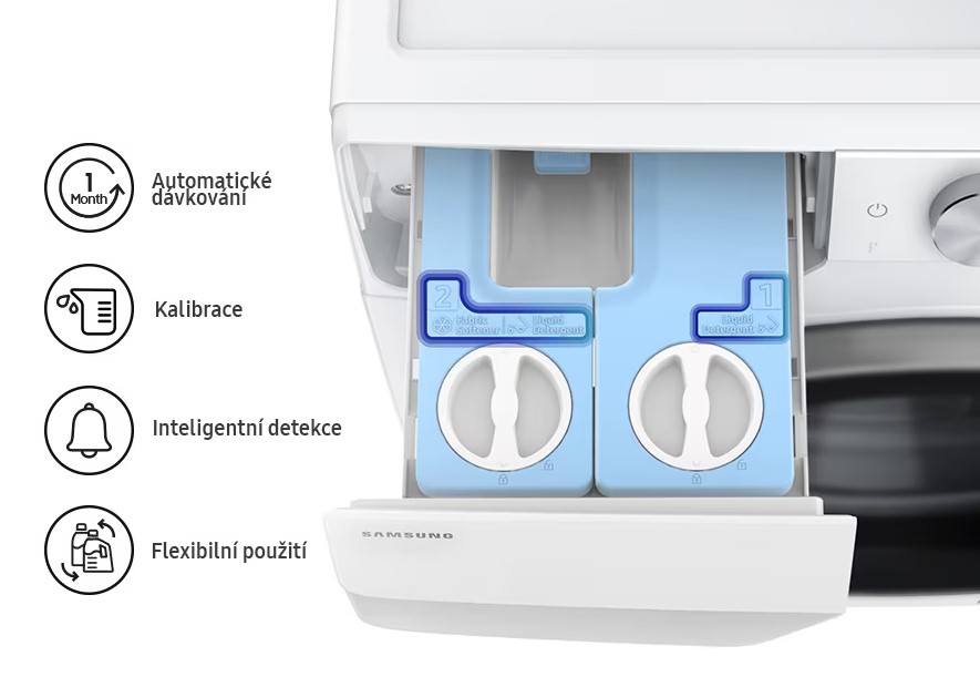 Gőzölős mosógép SAMSUNG EcoBubble WW90DG6U85LBU4