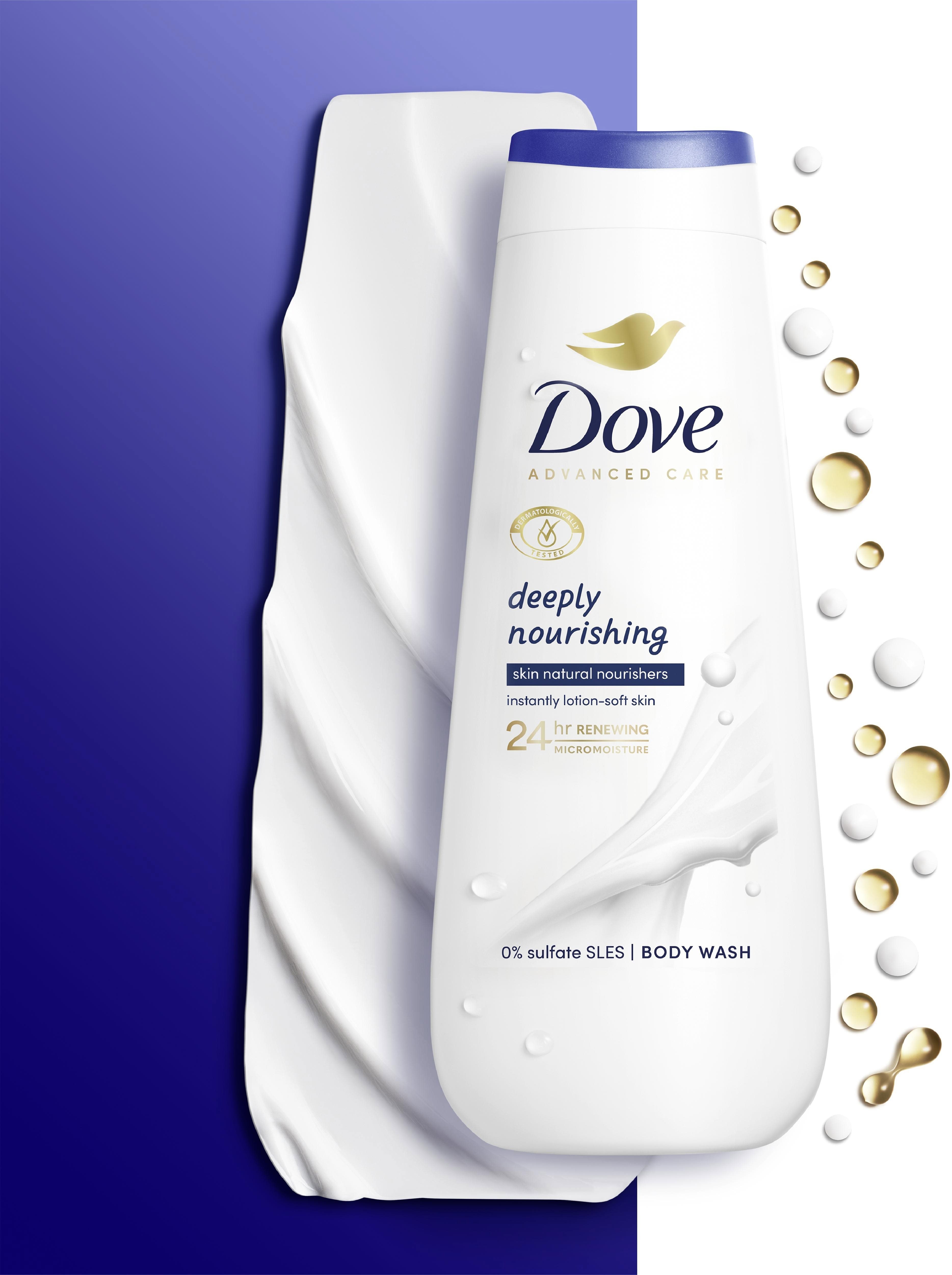 DOVE Advanced Care Deeply Nourishing tusfürdő 600 ml
