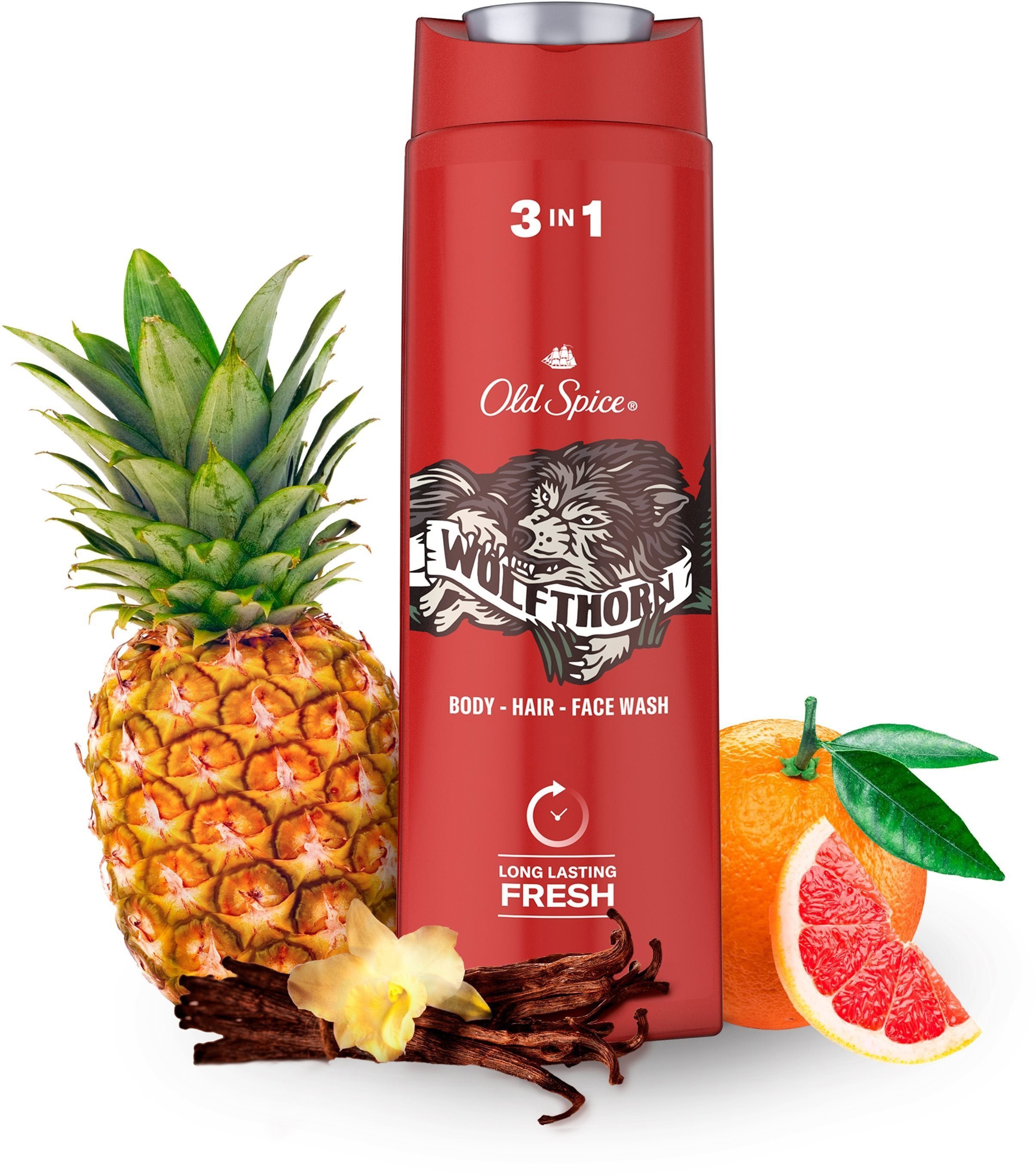Old spice Wolfthorn tusfürdő és sampon 3az1-ben 400ml